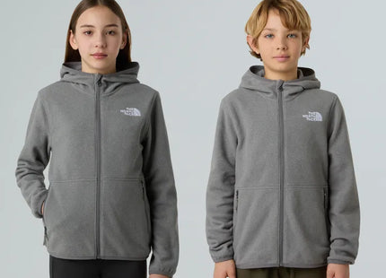 Polar The North Face Glacier Full Zip Hoodie Niño Gris Medio