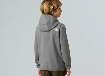 Polar The North Face Glacier Full Zip Hoodie Niño Gris Medio