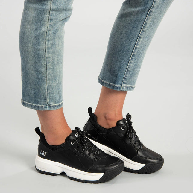 Zapatilla Flame Mujer Cat Negra