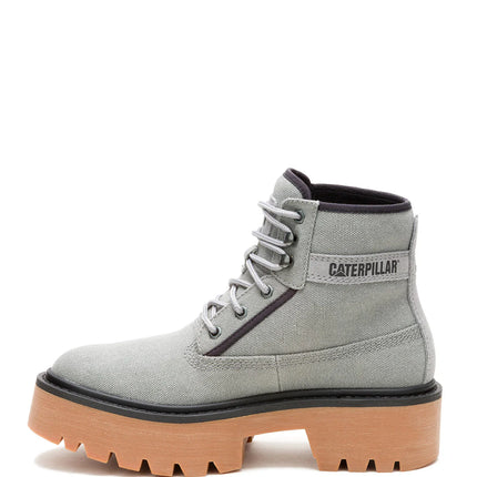 Botín Canvas Mujer Colorado Max 6 Gris Claro Cat