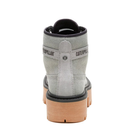 Botín Canvas Mujer Colorado Max 6 Gris Claro Cat