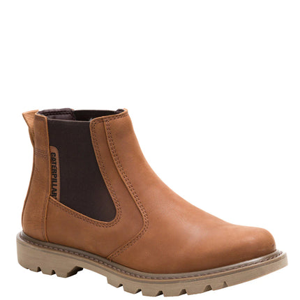 Botín Cuero Colorado 2.0 Chelsea Hombre Café Cat