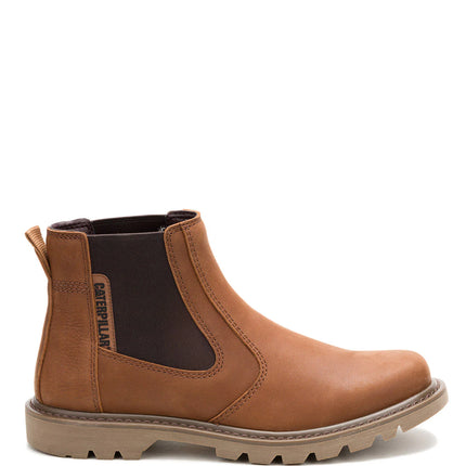 Botín Cuero Colorado 2.0 Chelsea Hombre Café Cat