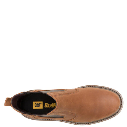 Botín Cuero Colorado 2.0 Chelsea Hombre Café Cat