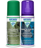 Set Limpieza Calzado Nikwax Fabric Leather Duo Pack Gel Impermeabilizante