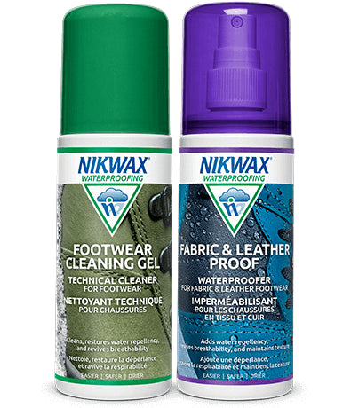 Set Limpieza Calzado Nikwax Fabric Leather Duo Pack Gel Impermeabilizante