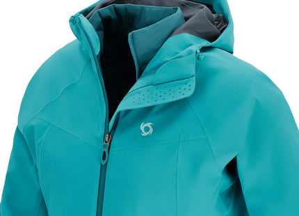 Parka Doite Skada 3 en 1 Mujer Teal Technoactive 10K Sorona