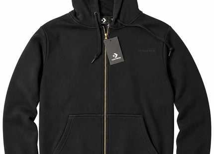 Polerón Converse Star Chevron Full Zip Hombre Negro Algodón