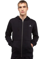 Polerón Converse Star Chevron Full Zip Hombre Negro Algodón
