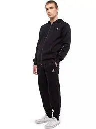 Polerón Converse Star Chevron Full Zip Hombre Negro Algodón