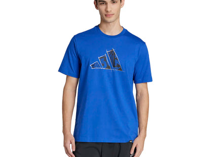 Polera Hombre Adidas Azúl 3 Barras