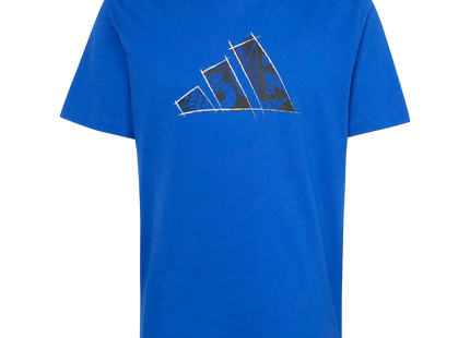 Polera Hombre Adidas Azúl 3 Barras