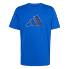 Polera Hombre Adidas Azúl 3 Barras