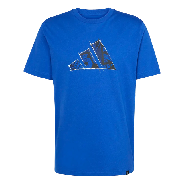 Polera Hombre Adidas Azúl 3 Barras