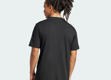 POLERA ADIDAS HOMBRE NEGRA LOGO BLANCO