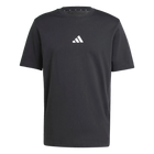 POLERA ADIDAS HOMBRE NEGRA LOGO BLANCO