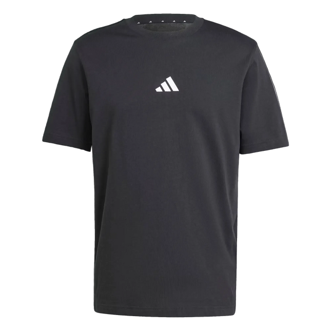 POLERA ADIDAS HOMBRE NEGRA LOGO BLANCO