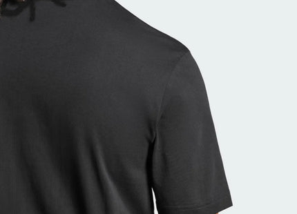 POLERA ADIDAS HOMBRE NEGRA LOGO BLANCO