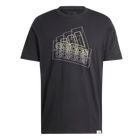 POLERA ADIDAS HOMBRE NEGRA TECH LOGO BOS