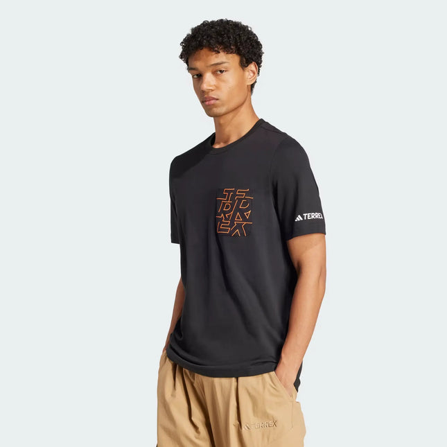 POLERA ADIDAS TERREX HOMBRE NEGRA POCKET