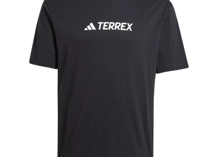 Polera Hombre Adidas Terrex Negra Logo Clásico