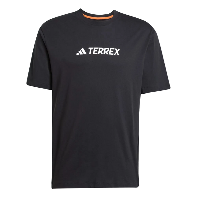 Polera Hombre Adidas Terrex Negra Logo Clásico