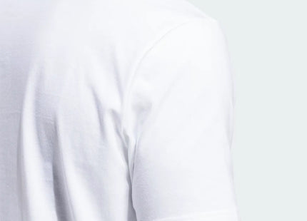 Polera Hombre Adidas Blanca Estampado Verde