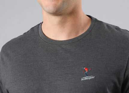 Polera Hombre Andesgear Icono Grafito Melange