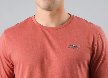 Polera Hombre Andesgear Icono Marsala Melange