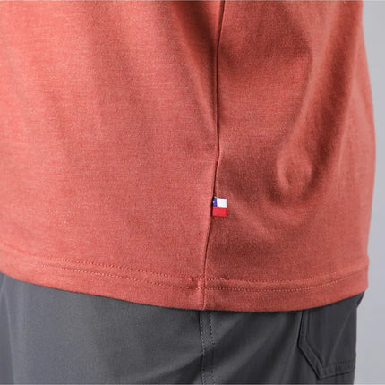 POLERA HOMBRE ANDESGEAR ICONO MARSALA MELANGE