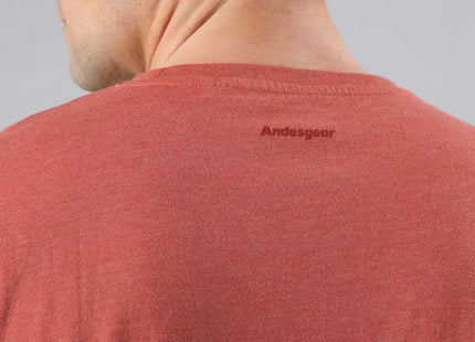 Polera Hombre Andesgear Icono Marsala Melange