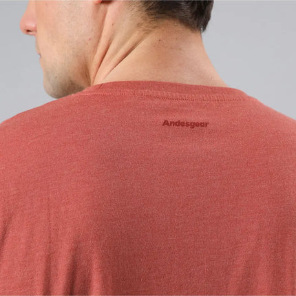 POLERA HOMBRE ANDESGEAR ICONO MARSALA MELANGE