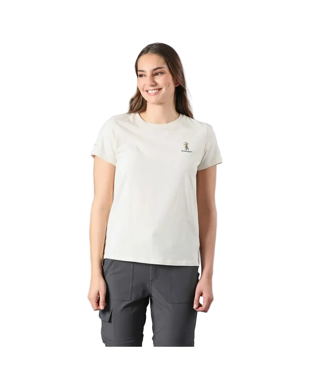 POLERA MUJER ANDESGEAR ICONO ARTIC WOLF MELANGE