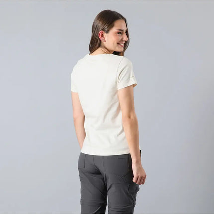 POLERA MUJER ANDESGEAR ICONO ARTIC WOLF MELANGE