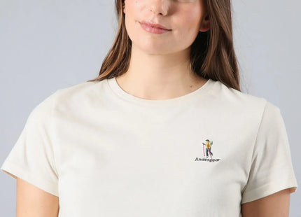 Polera Mujer Andesgear Icono Artic Wolf Melange
