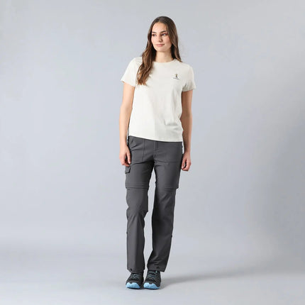 POLERA MUJER ANDESGEAR ICONO ARTIC WOLF MELANGE