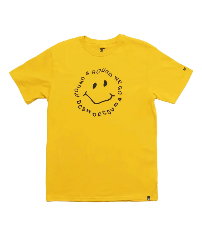 Polera Hombre DC Round We Go Mostaza