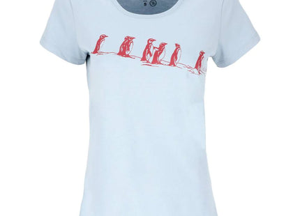 Polera Mujer Doite Pingüino Azul