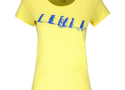 Polera Mujer Doite Pingüino Amarilla
