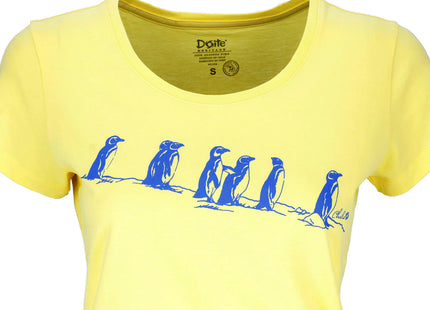 Polera Mujer Doite Pingüino Amarilla