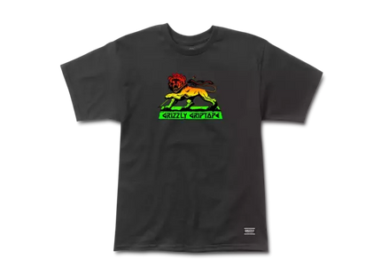 Polera Grizzly Praise Due Hombre Negro Amarillo Skate Algodón