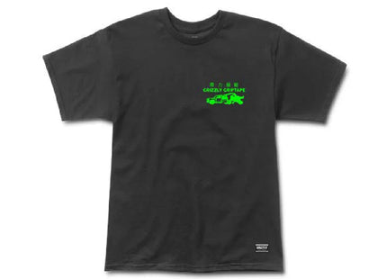 Polera Grizzly Tow Zone Hombre Negro Skate Repair Algodón