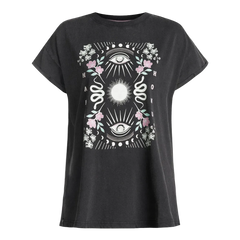 POLERA MUJER HAKA HONU GARZA NEGRA
