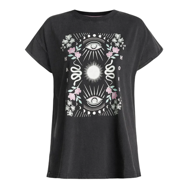 POLERA MUJER HAKA HONU GARZA NEGRA