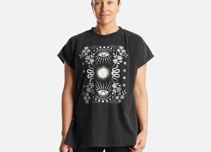 POLERA MUJER HAKA HONU GARZA NEGRA
