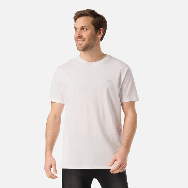 Polera Hombre Lippi Mountain Vibes Blanca