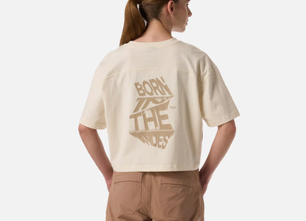 Lippi Polera Mujer Boulder Crop T-Shirt Crema