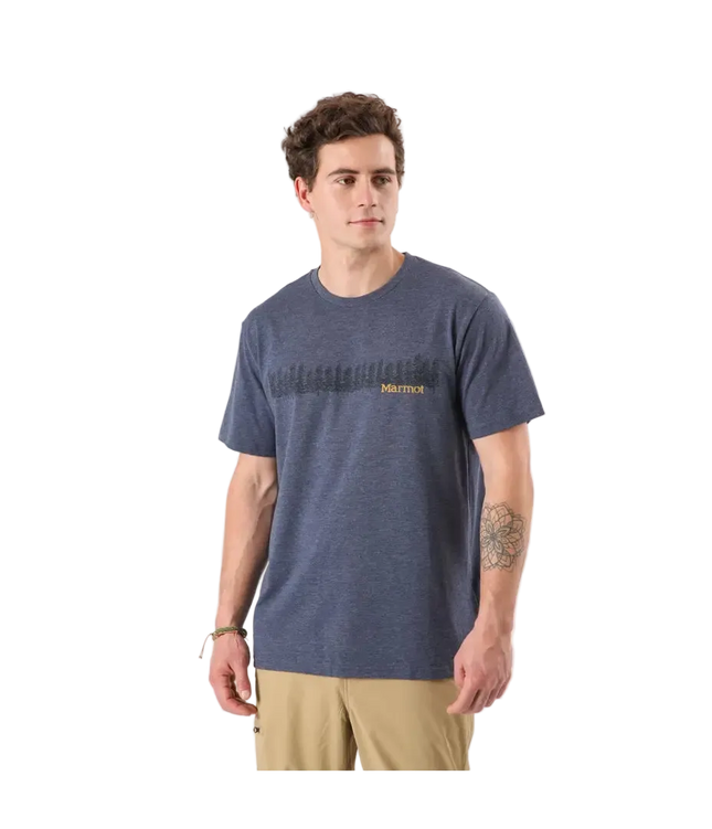 POLERA HOMBRE MARMOT FOREST TEE ARCTIC NAVY HEATHER