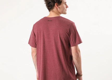 Polera Hombre Marmot Mountain Works Tee Burdeo Heather