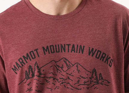 Polera Hombre Marmot Mountain Works Tee Burdeo Heather